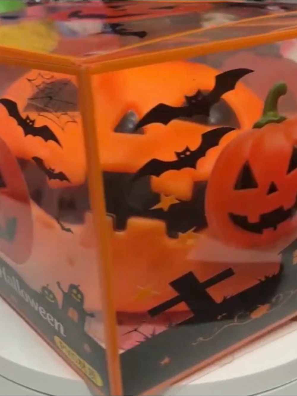 Halloween Pumpkin squishy - Orange Jack-O'-Lantern
